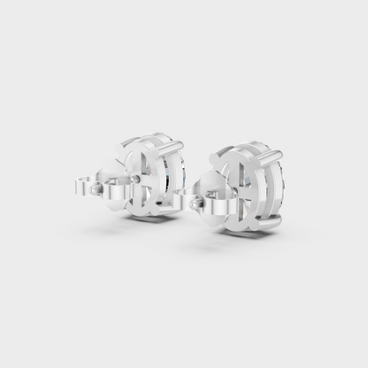 White Gold Classic Oval Diamond Earrings 2 To 10 Ct Fine Jewelry