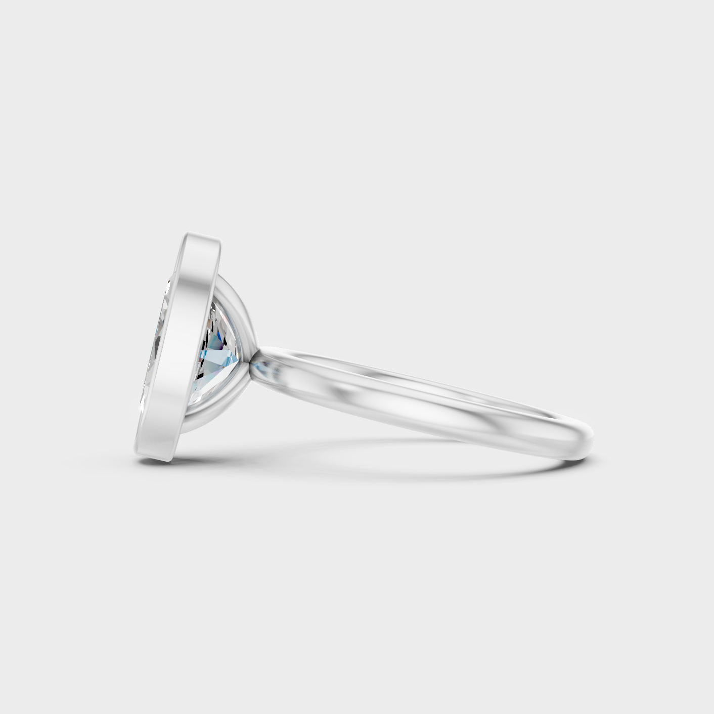 Platinum Oval Diamond Ring 1 To 5 Ct Premium Lab Grown Jewelry
