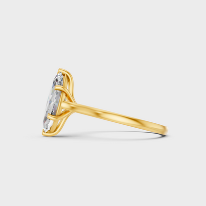 Marquise Cut Lab Grown Diamond Engagement Ring in