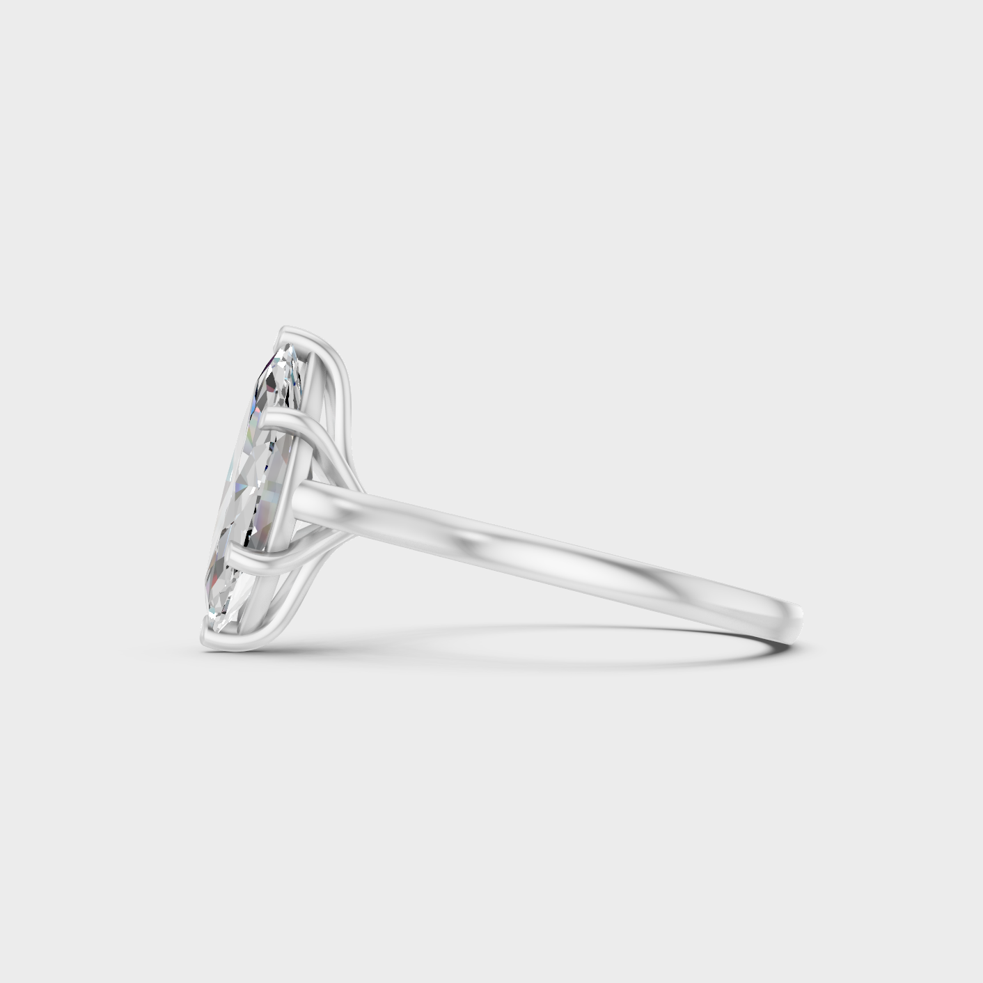 Marquise Cut Lab Grown Diamond Engagement Ring in
