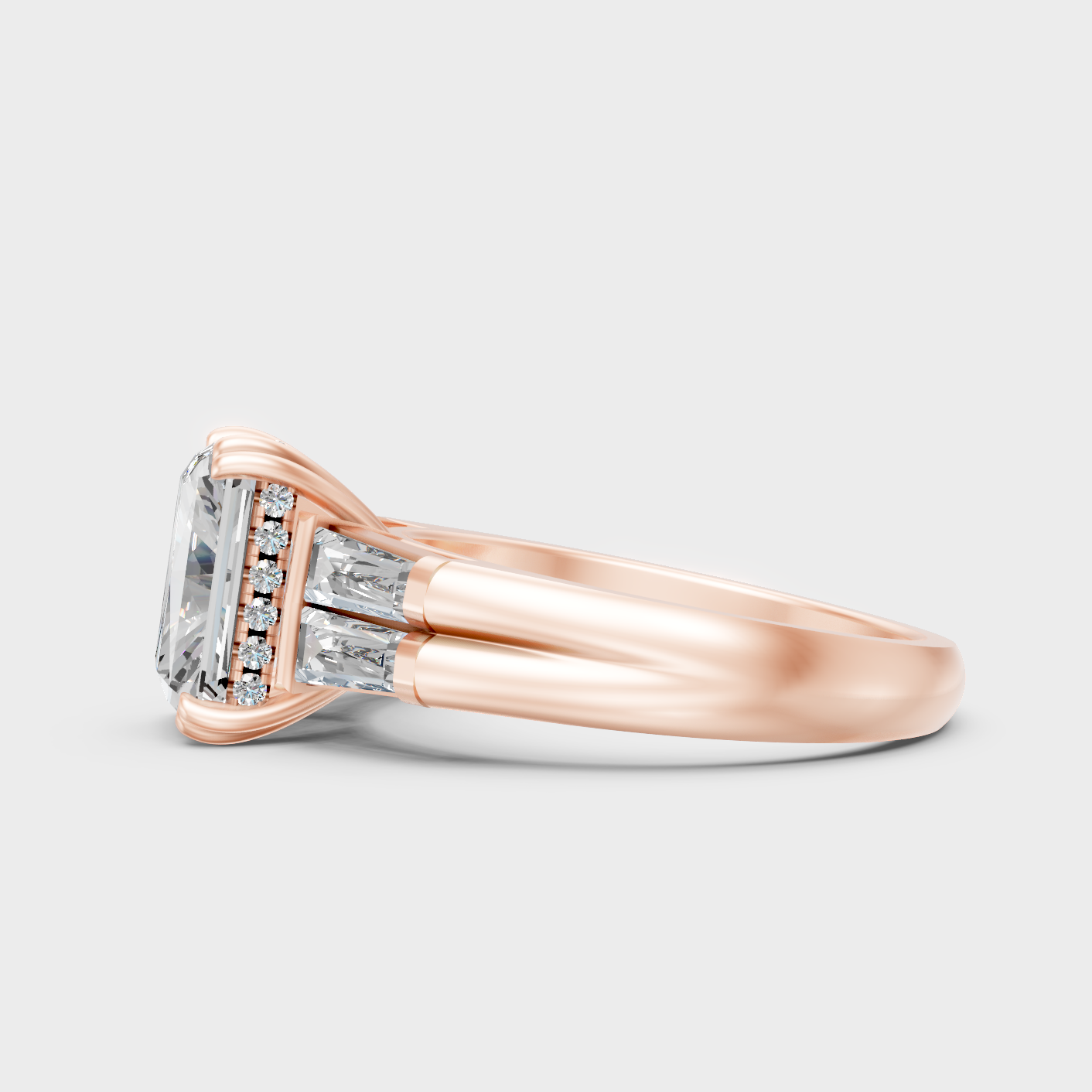 Halo Solitaire Ring In Rose Gold Fine Jewelry
