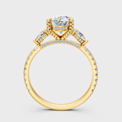 Multi Shape Statement Ring In Yellow Gold Luxury Jewelry