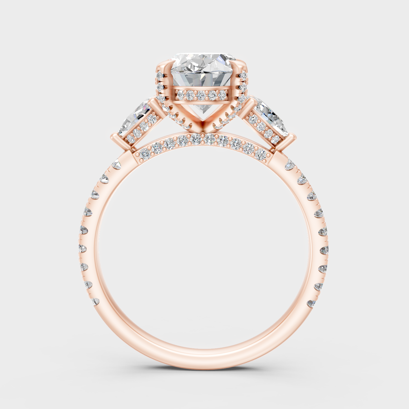 Rose Gold Luxury Multi Shape Diamond Jewelry