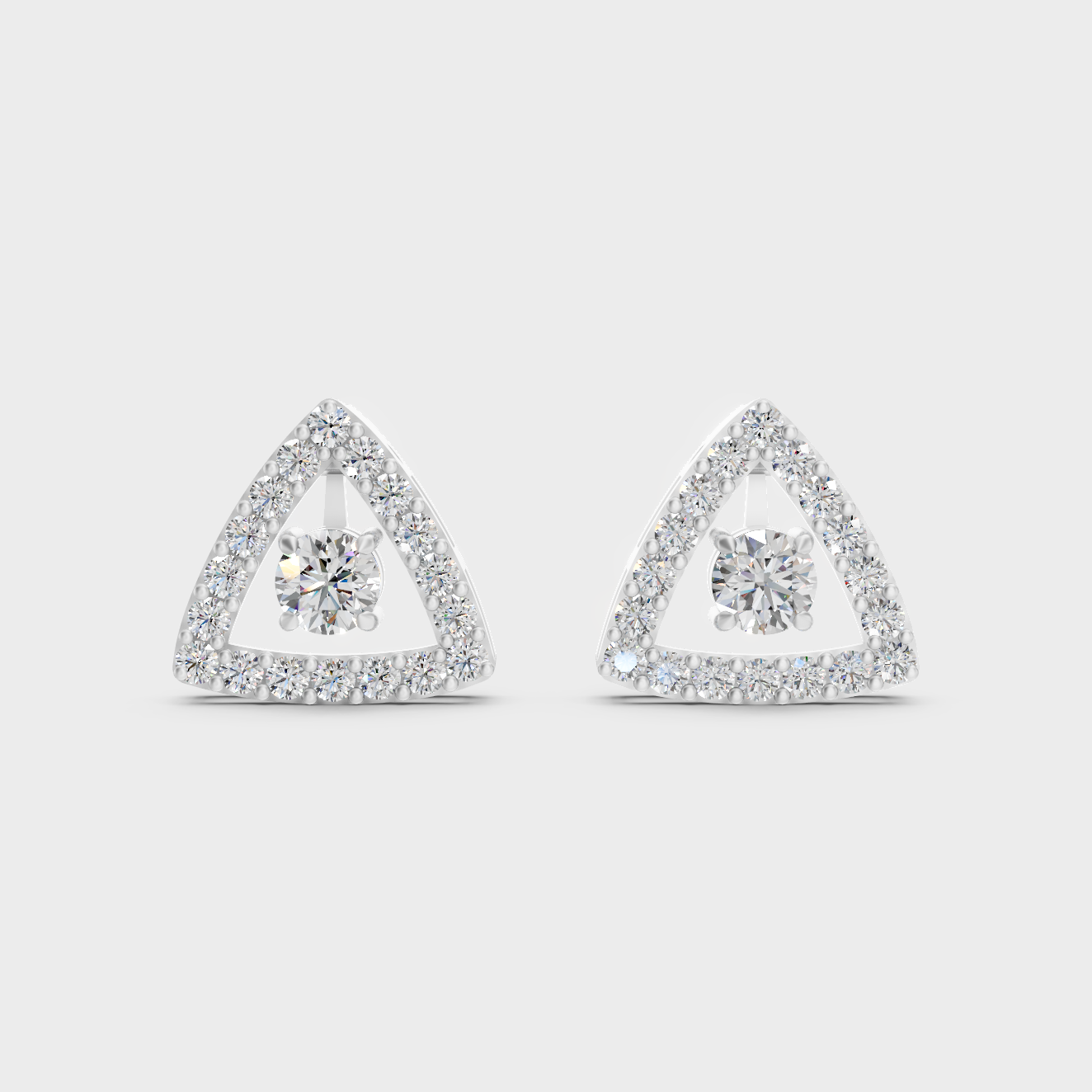 Premium 950 Platinum Convertible Earrings Featuring 1.36 Ct TW Certified Round Cut Diamonds