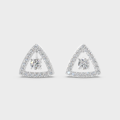 Premium 950 Platinum Convertible Earrings Featuring 1.36 Ct TW Certified Round Cut Diamonds