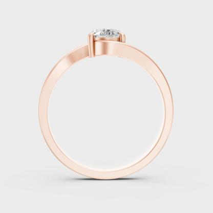 Rose Gold Luxury Oval Diamond Fine Jewelry