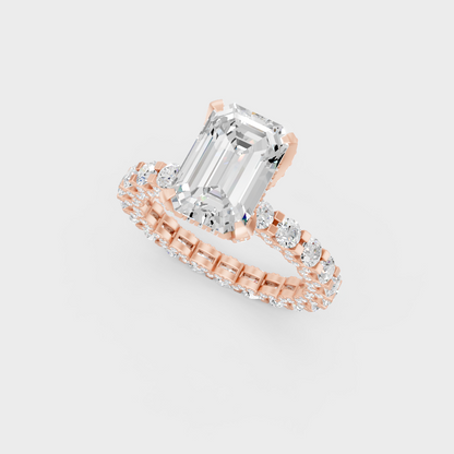 Rose Gold Eternity Ring With Ethical Lab Diamonds