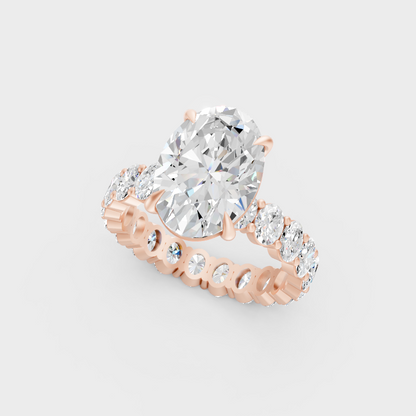 Rose Gold Engagement Ring With Ethical Lab Diamonds