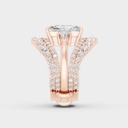 Rose Gold Engagement Ring With Ethical Lab Diamonds