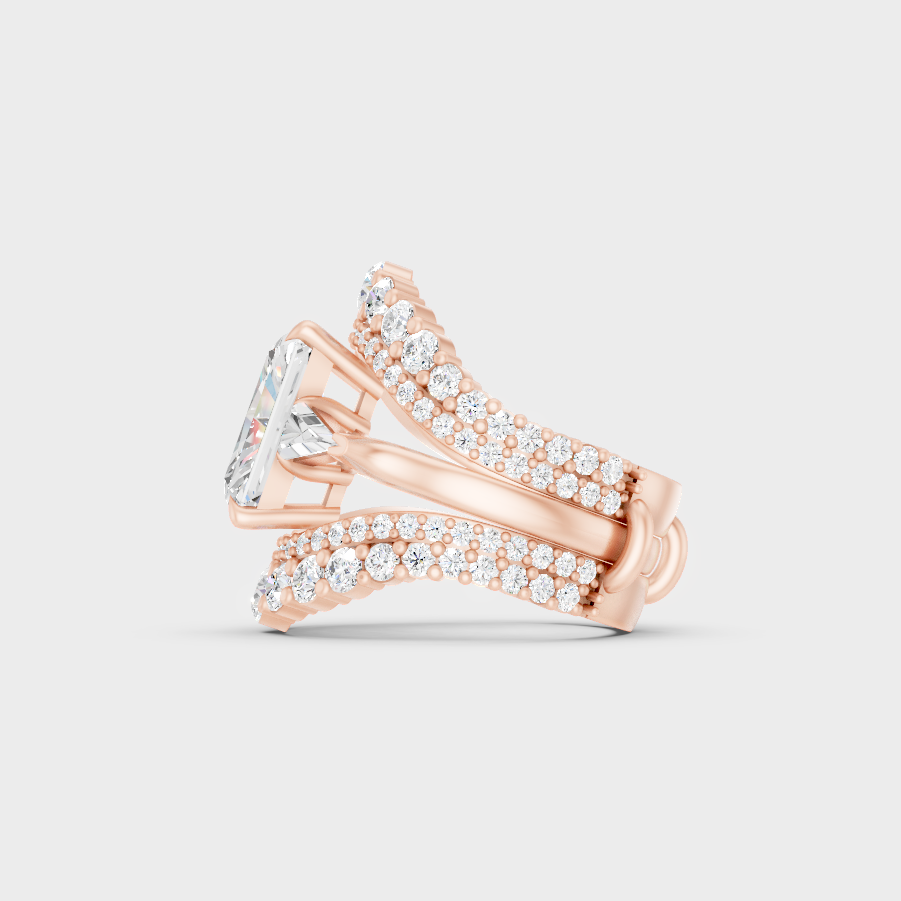 Ethical Lab Grown Multishape Ring In Rose Gold