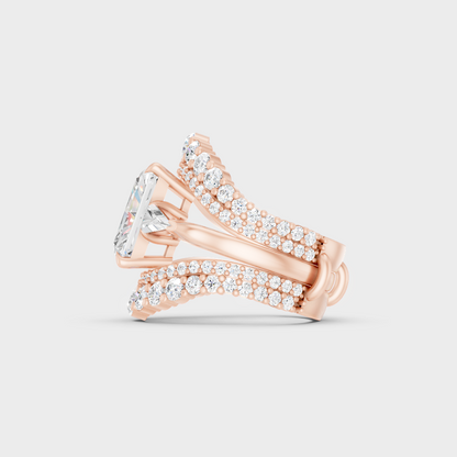 Ethical Lab Grown Multishape Ring In Rose Gold