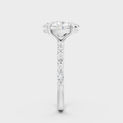 Premium Platinum Multishape Diamond Ring Fine Jewelry