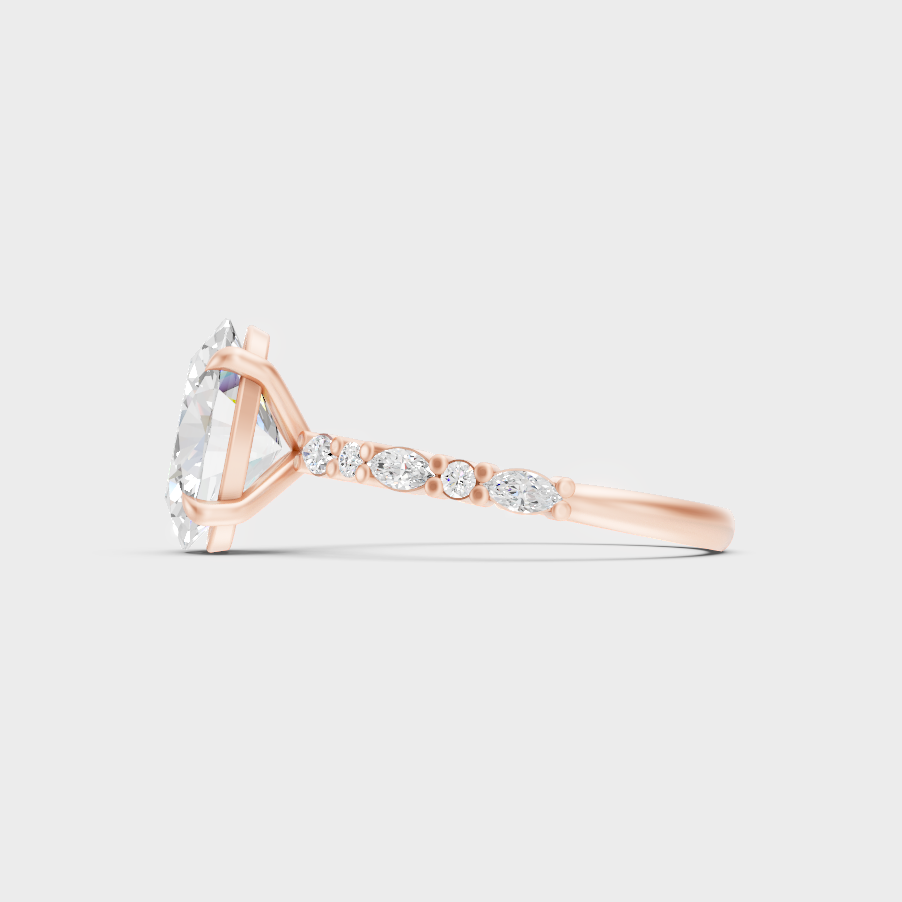 Ethical Lab Grown Multishape Ring In Rose Gold