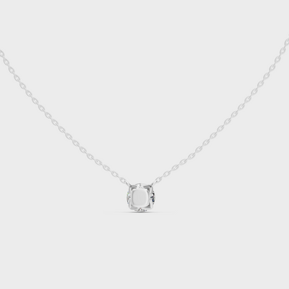 Certified Round Diamond Necklace White Gold