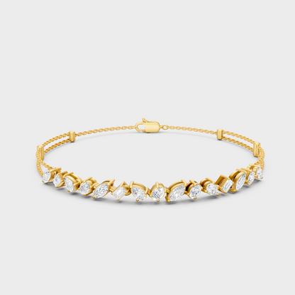 1.04 Ct Multi-Shape Lab-Grown Diamond Bracelet