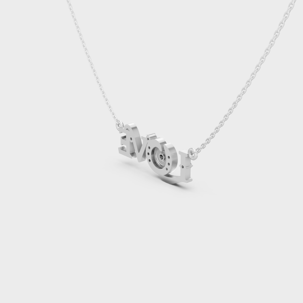 Certified Lab-Grown Diamond Pendant Necklace 0.09 Ct Platinum