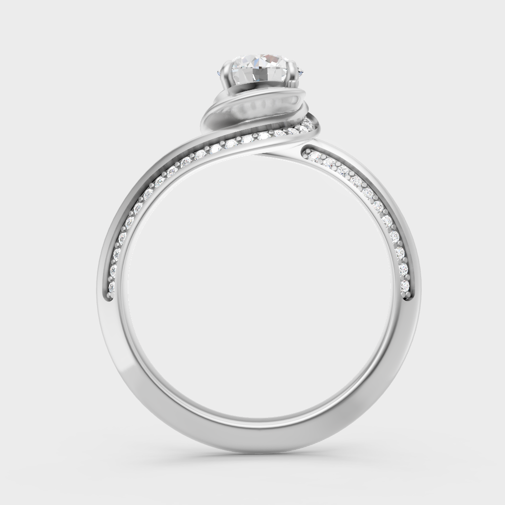 High-Polish 950 Platinum Round Lab Diamond Halo Ring For Maximum Shine