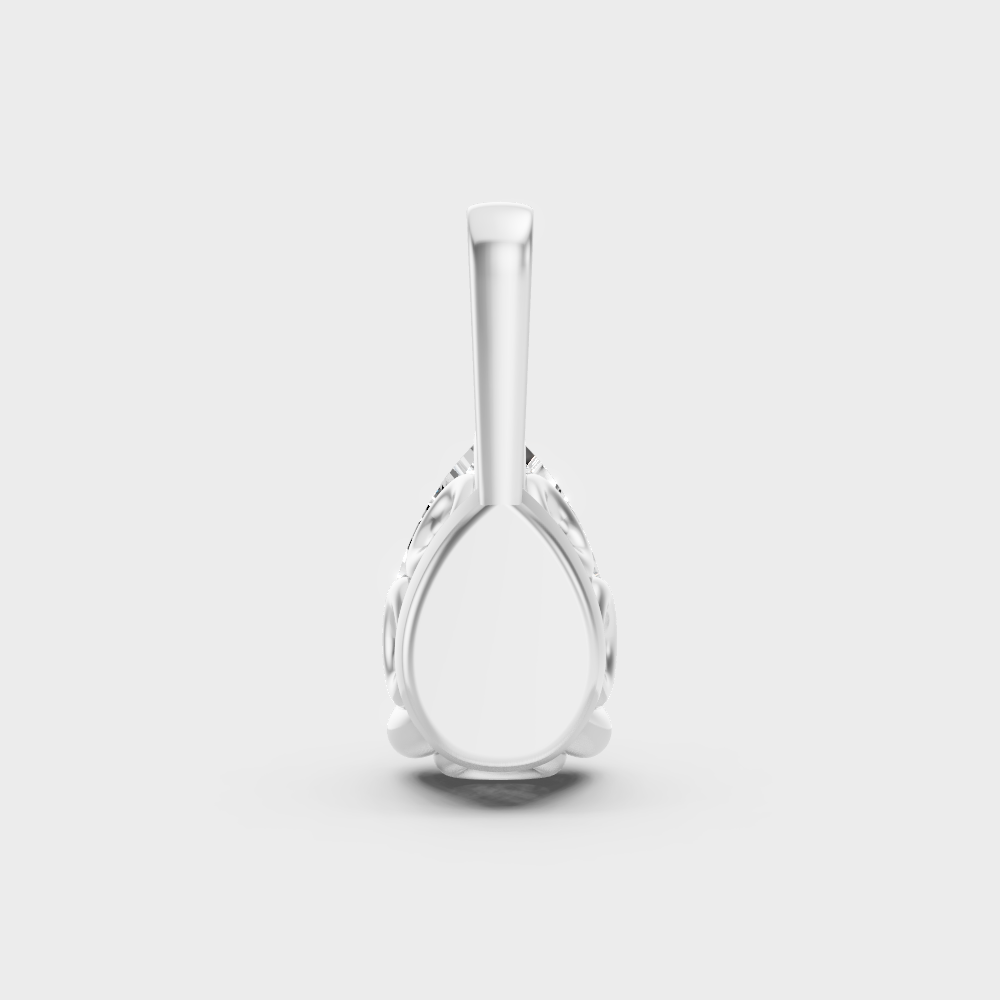 Luxury Pear Shape Diamond Pendant Platinum