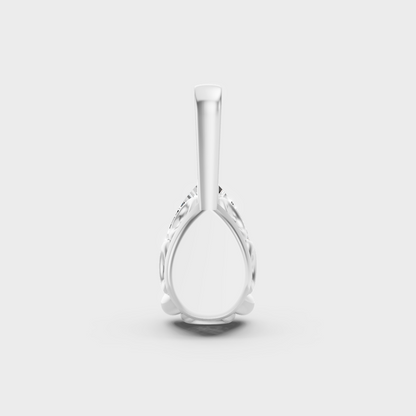 Luxury Pear Shape Diamond Pendant Platinum