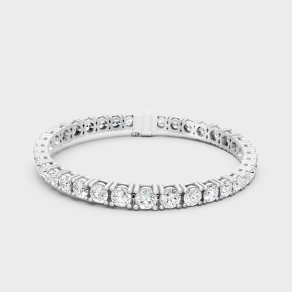 Elegant Lab-Grown Diamond Bracelet White Gold