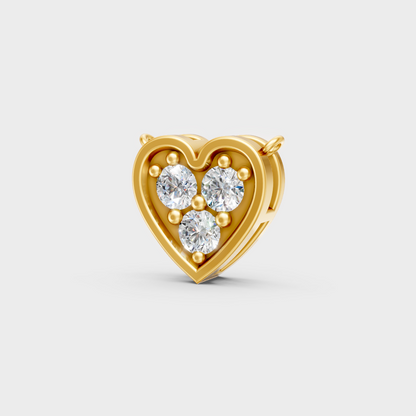 0.36 Ct Round Lab-Grown Diamond Pendant Without Chain in