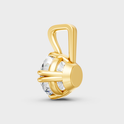 Hallmark Gold Round Diamond Pendant Jewelry