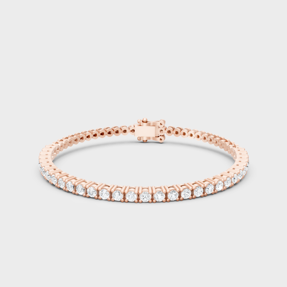 1.95 Ct Round Cut Lab-Grown Diamond Tennis Bracelet White Gold