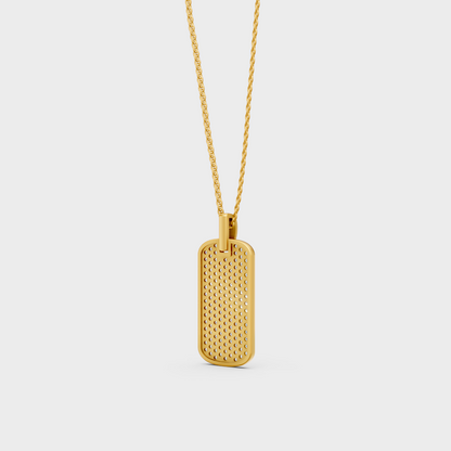 Yellow Gold Round Diamond Necklace For A Timeless And Ethical Style Statement For Men