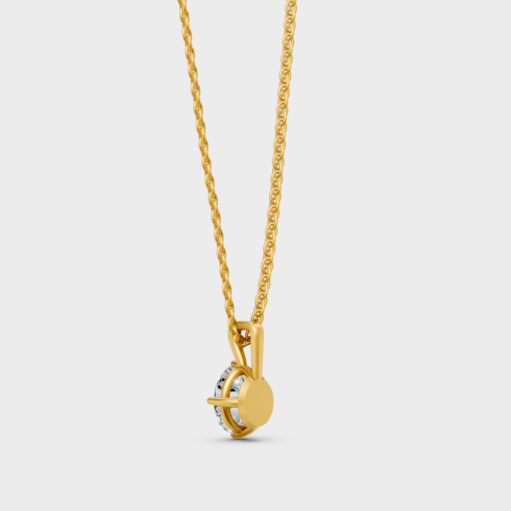 Hallmark Gold Oval Lab-Grown Diamond Pendant Yellow Gold