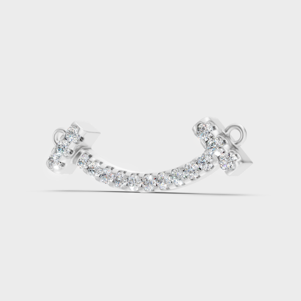 Round Lab-Grown Diamond Pendant Without Chain in