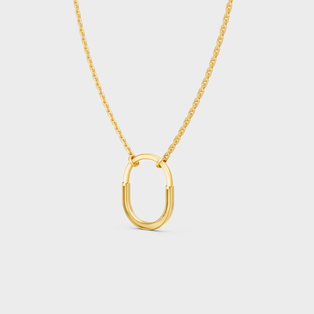 Fine Jewelry 0.11 Ct Lab-Grown Diamond Pendant In Yellow Gold