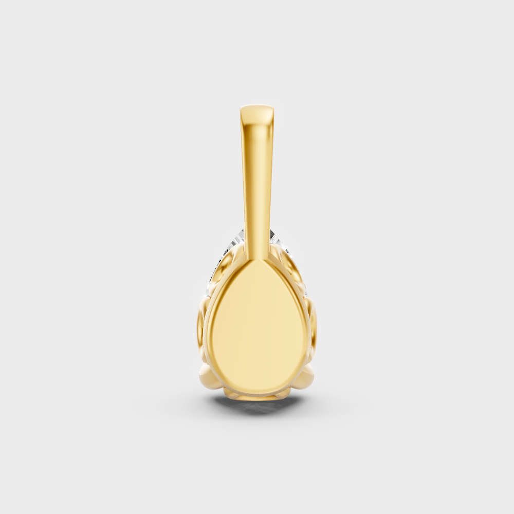 Fine Jewelry Lab-Created Diamond Pendant Yellow Gold