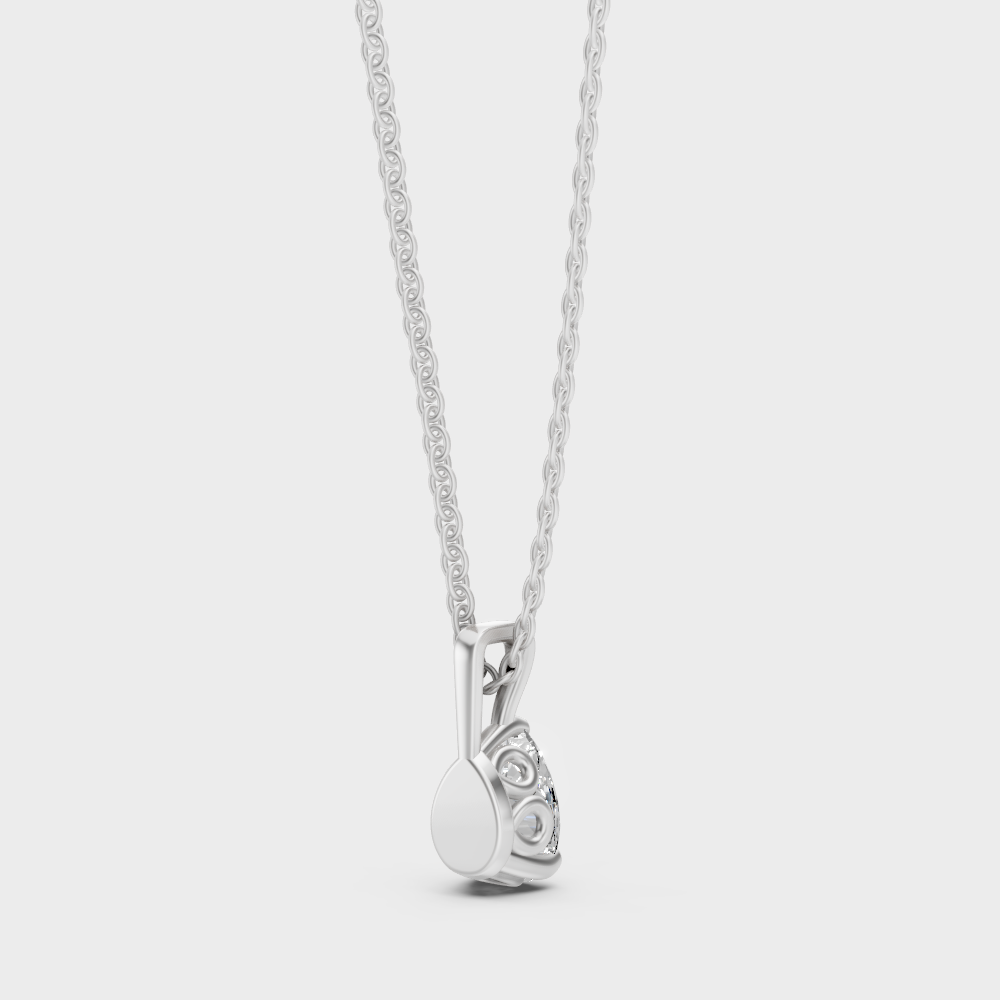 Certified Lab-Grown Diamond Pendant Platinum Fine Jewelry