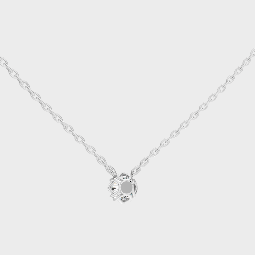 Certified Lab-Grown Diamond Pendant Necklace Platinum