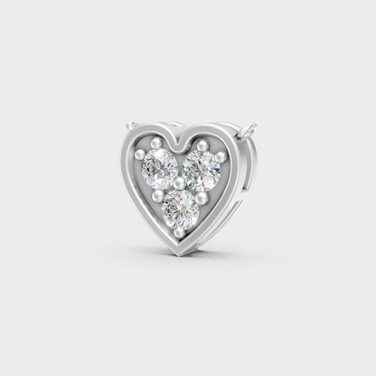 0.36 Ct Round Lab-Grown Diamond Pendant Without Chain in