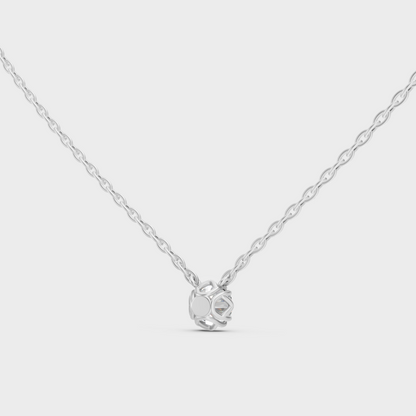Luxury Round Diamond Pendant Necklace Platinum