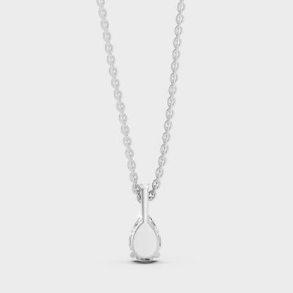 Luxury Pear Shape Diamond Pendant Platinum