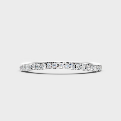 Premium 950 Platinum Round-Cut Lab-Grown Diamond Wedding Band