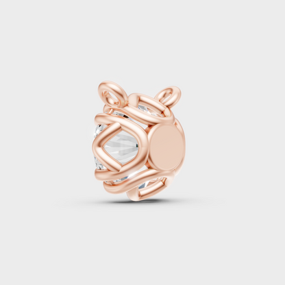 Fine Jewelry Lab-Created Diamond Pendant Rose Gold