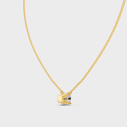 14K Yellow Gold 1 Carat Round Brilliant Lab-Grown Diamond