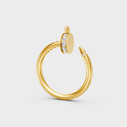 Yellow Gold Round Diamond Pendant For A Minimalist And Ethical Style