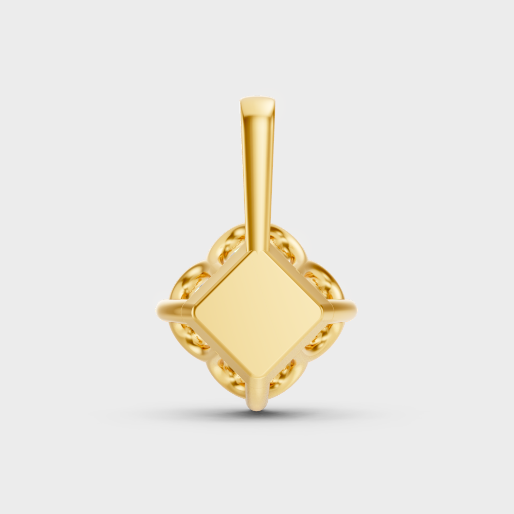 Yellow Gold Princess Diamond Necklace For A Timeless And Ethical Look