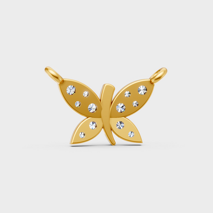 Yellow Gold Round Diamond Pendant For A Minimalist And Ethical Style