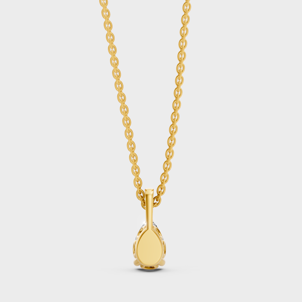 Fine Jewelry Lab-Created Diamond Pendant Yellow Gold