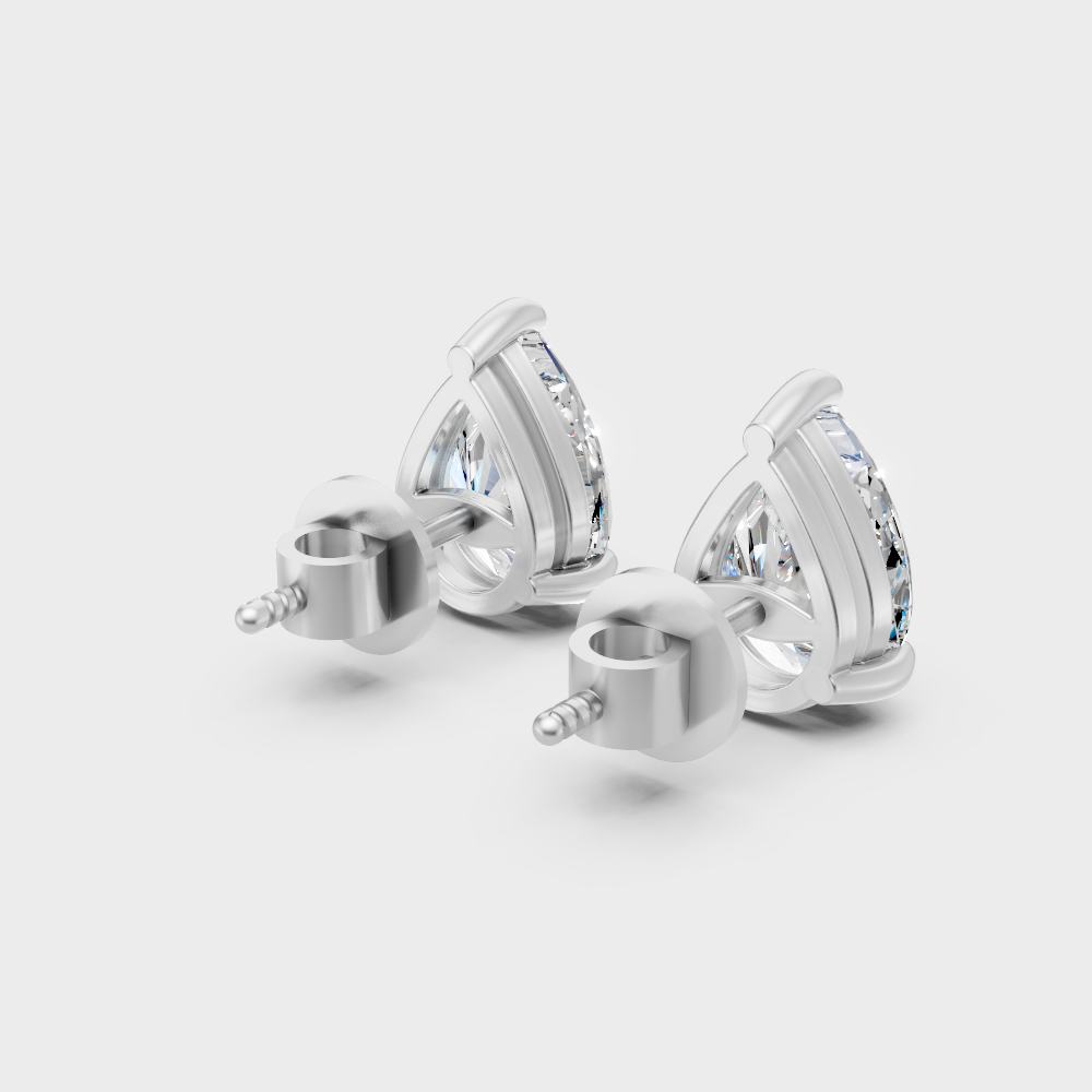 Luxury Pear Lab-Grown Diamond Earrings Platinum