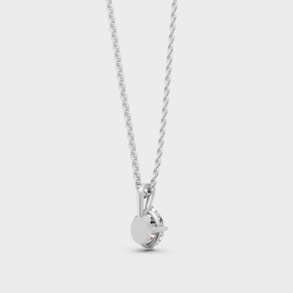 Certified Oval Lab Diamond Pendant 950 Platinum