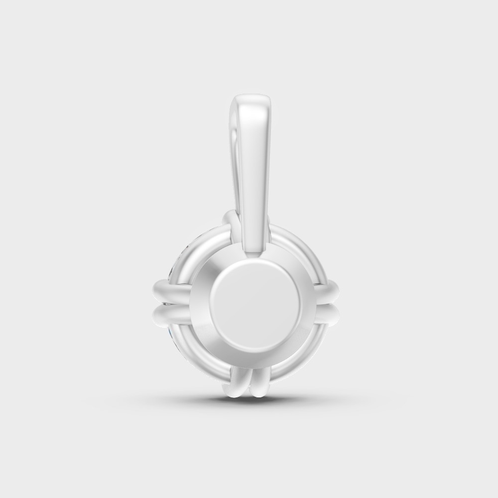 Luxury Lab Diamond Pendant White Gold