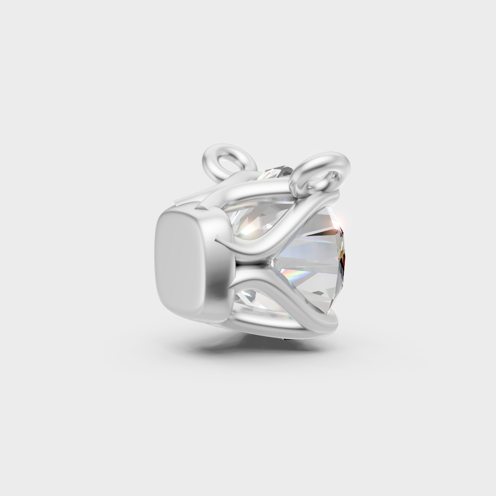 Certified Round Diamond Pendant Platinum Jewelry
