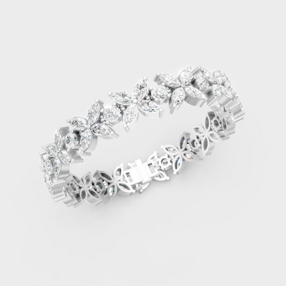 Elegant Lab-Grown Diamond Bracelet White Gold