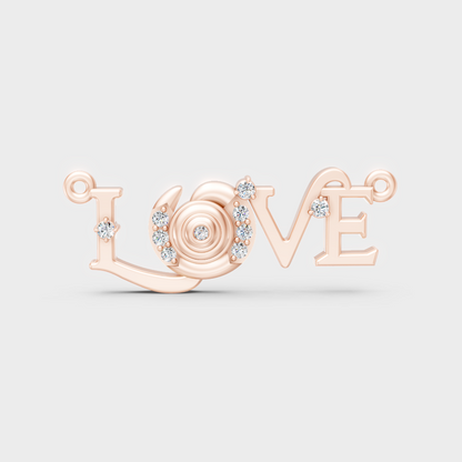 Rose Gold Round-Cut Lab-Grown Diamond Pendant For Modern Ethical Luxury